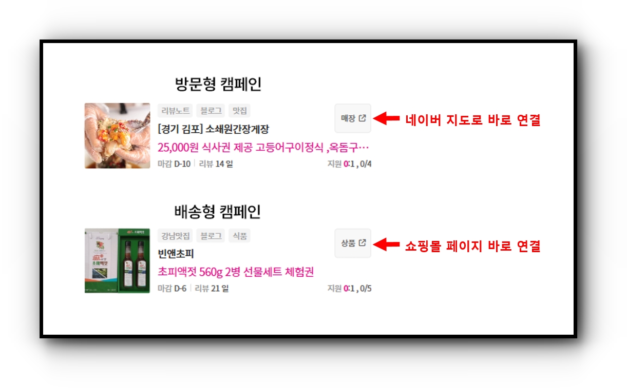 매장 상품 버튼